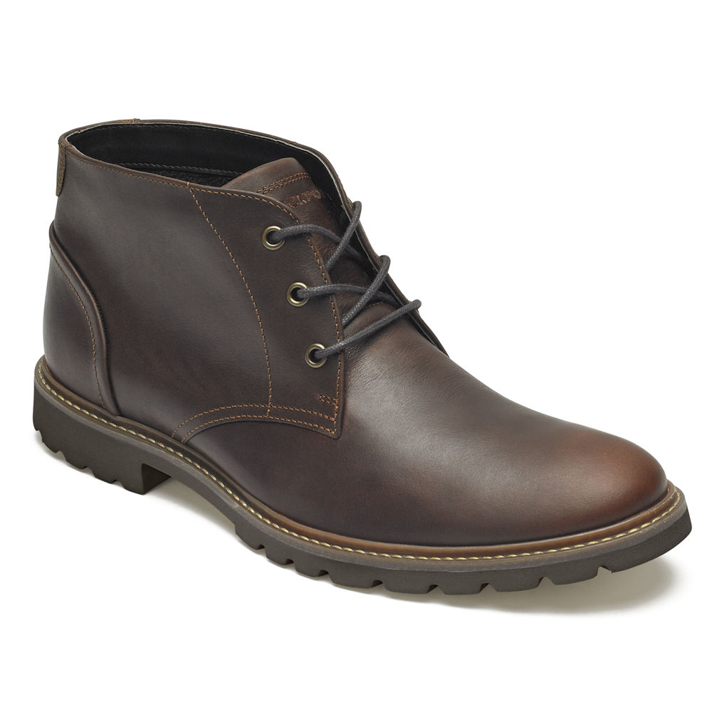 Rockport Mens Boots Brown - Sharp & Ready Chukka - UK 310-SXOZNF